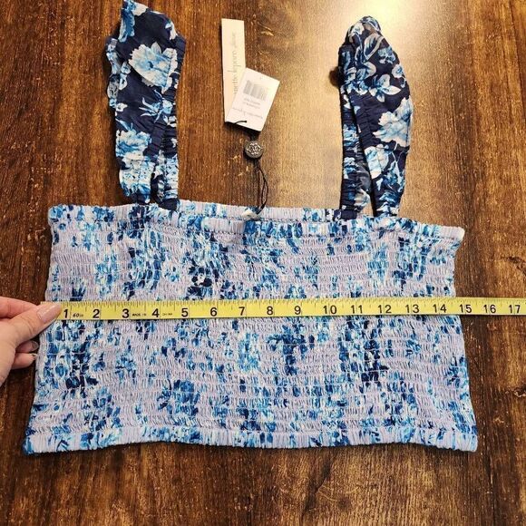 Nanette Lepore Suzie Blue floral crop - Picture 5 of 6